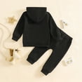 thumbnail image 6 of HCNTES Toddler Baby Boy Clothes Sweatshirt Pullover Tops Jogger Pants 2Pcs Fall Winter Sweatsuit Outfit(Black&1#3,3-6 Months), 6 of 8