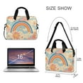 thumbnail image 3 of FORMRS 16" Laptop Bag Carrying Sleeve Case with Handle Travel Shoulder Briefcase, Pink Retro Sun, 3 of 8