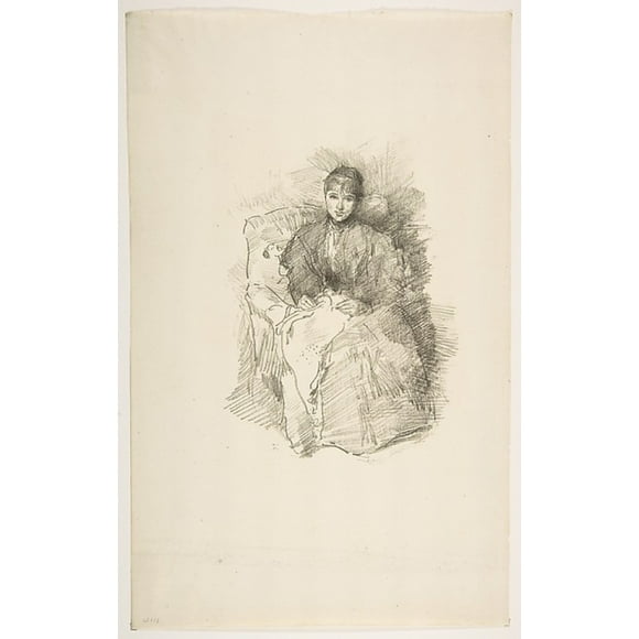 Needlework Poster Print by James McNeill Whistler (American, Lowell, Massachusetts 1834 �1903 London) (18 x 24)