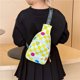 thumbnail image 4 of Bolso de moda para niños y niñas, bandolera pequeña, riñonera para niños, bolso de viaje ligero con entramado de ajedrez, 4 of 6