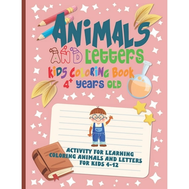 Animals & letters coloring book, Activities for learning Coloring