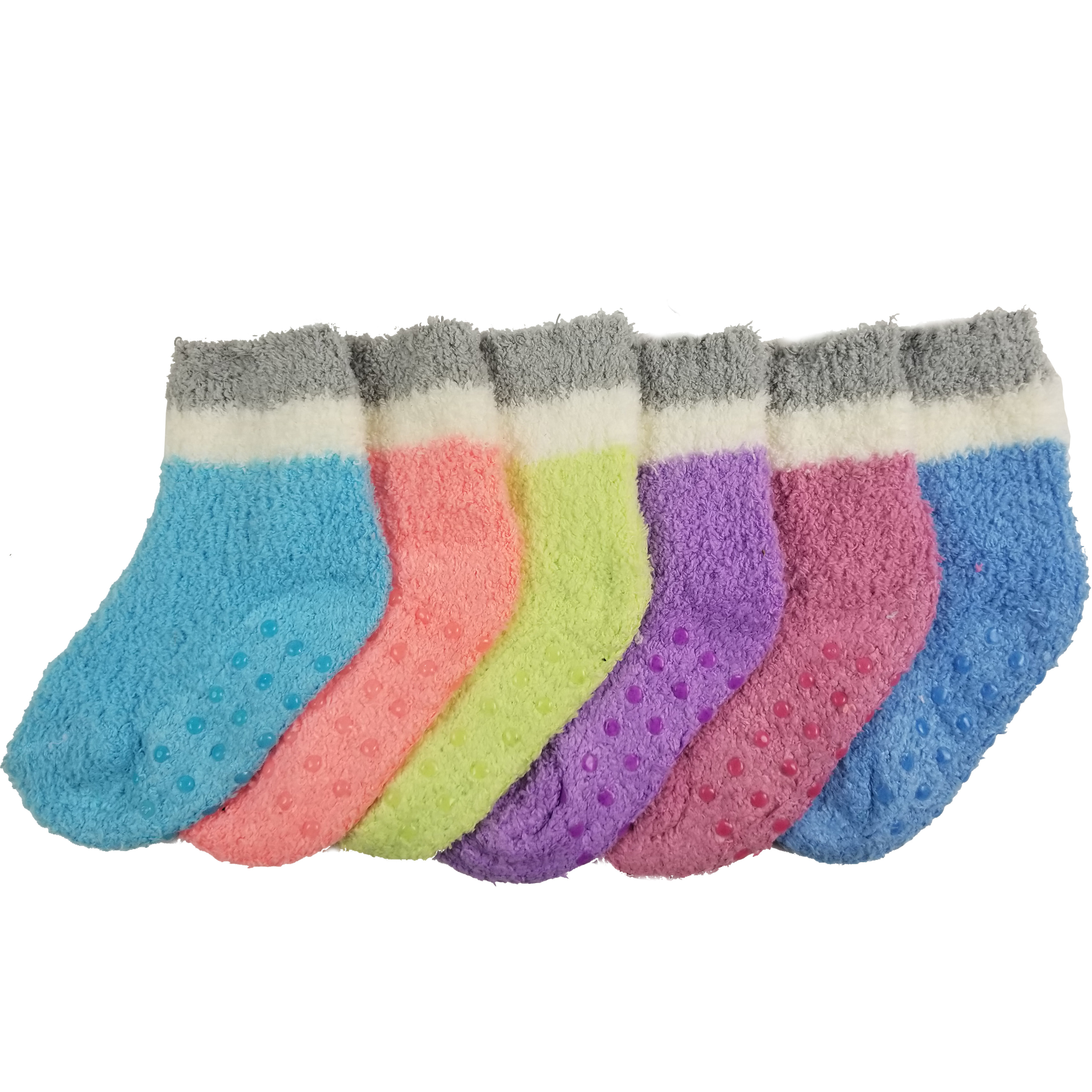 Aden Baby Boys 6-Pack Gripper Crew Socks