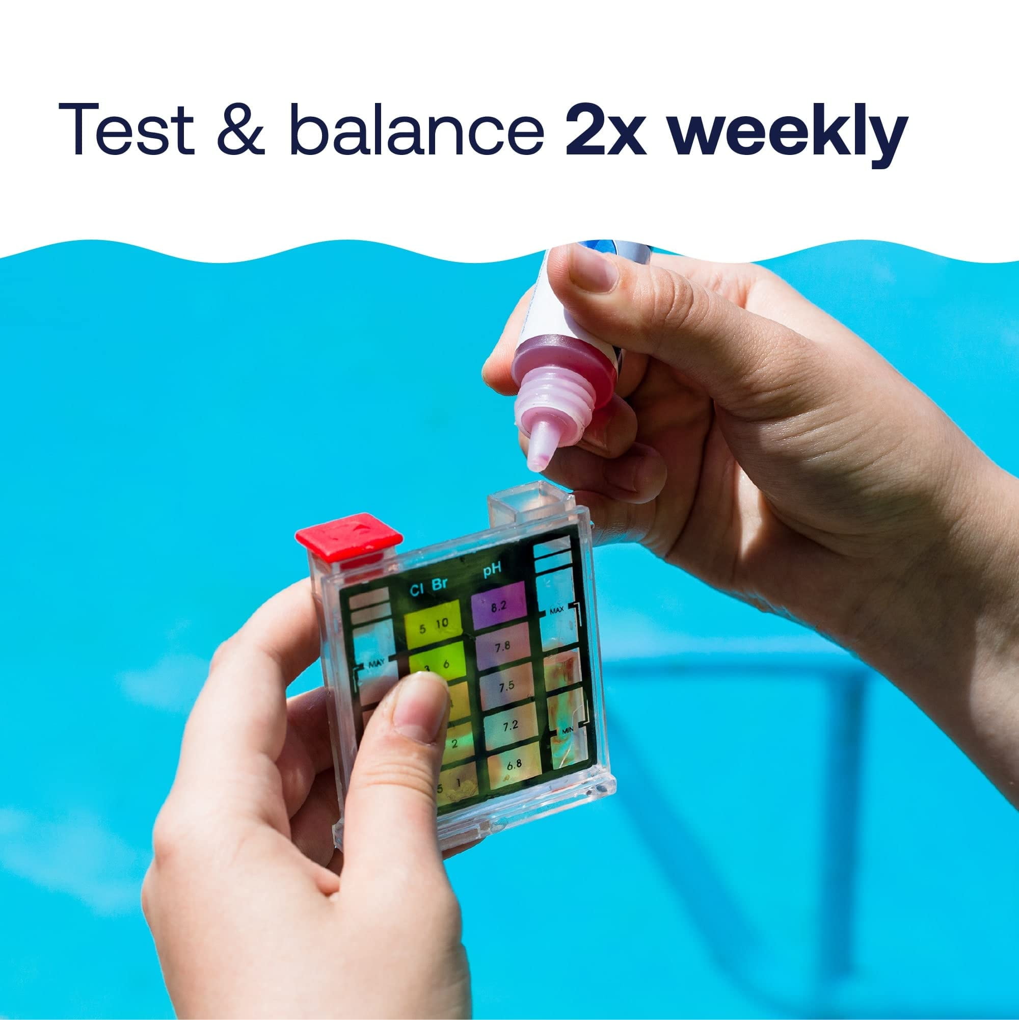 HTH 52044 Swimming Pool Shock Advanced and Test Strips 1 Pound (Pack of 15)