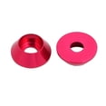 thumbnail image 2 of Unique Bargains M3 Aluminium Alloy Cone Shaped Round Cup Bumper Washer Pink 15Pcs, 2 of 5