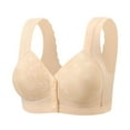 thumbnail image 1 of HongQid Push Up Bras for Women Front Closure Plus Size Full Coverage Bra,Back Smoothing Comfortable T-Shirt Bra, 1 of 2
