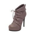 thumbnail image 2 of Pour La Victoire Grey Leather Asas Ankle Boots - Runway Catalog, 2 of 5