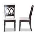 thumbnail image 7 of Baxton Studio Grey Upholstered and Brown Finished Wood 2-Piece Dining Chair Set, 7 of 7