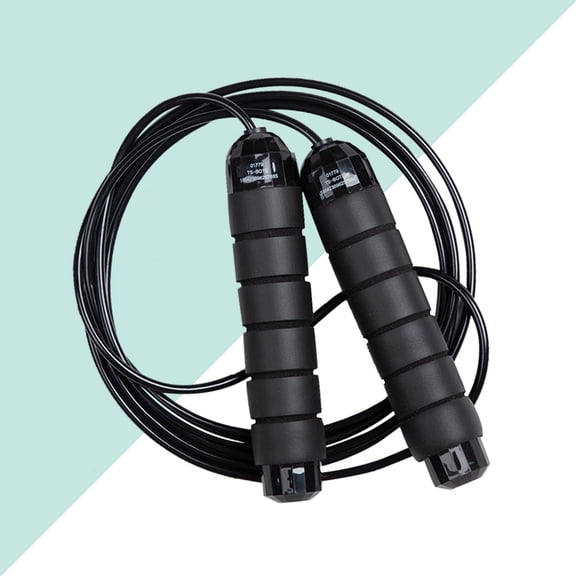 TABLZONE Adjustable Weighted Jump Rope with Non Slip Handles for Outdoor and Home Workout