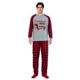 thumbnail image 4 of LuLiaMenton Matching Family Christmas Pajamas, Dachshund Through Snow Long Sleeve Buffalo Plaid, 4 of 5