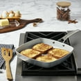 thumbnail image 2 of Smart Planet Eco Friendly Post-Consumer Recycled Aluminum Nonstick Square Griddle Pan, 11", 2 of 5