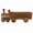 Wood 1, variant on Jiibva Creative Wooden Train Shape Flower Pot Rustic Decorative Planter for Succulents Garden Display 36x16x8.5cm