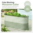 thumbnail image 4 of KING BIRD 6.6x2x3 ft Raised Garden Bed 9 in 1 Galvanized Steel Metal Planter Garden Box Outdoor for Gardening, Vegetables, Flowers, Light Green, 4 of 9