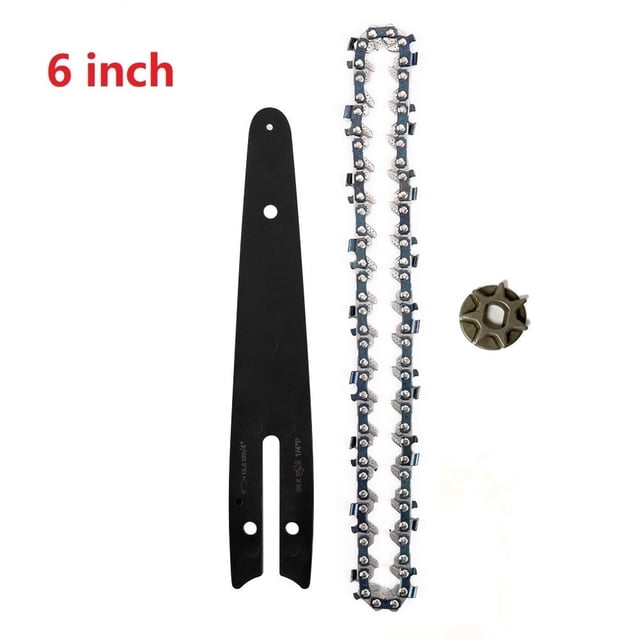4/6Inch Chainsaw Guide Bar And Saw Chain Set Fits Electric Chain Saw Wood Cutter
