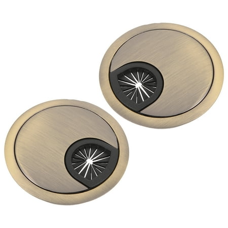 

NUOLUX 2pcs Desk Grommet Desk Cord Grommet 60mm Cable Organizer Office Door Hole Cover