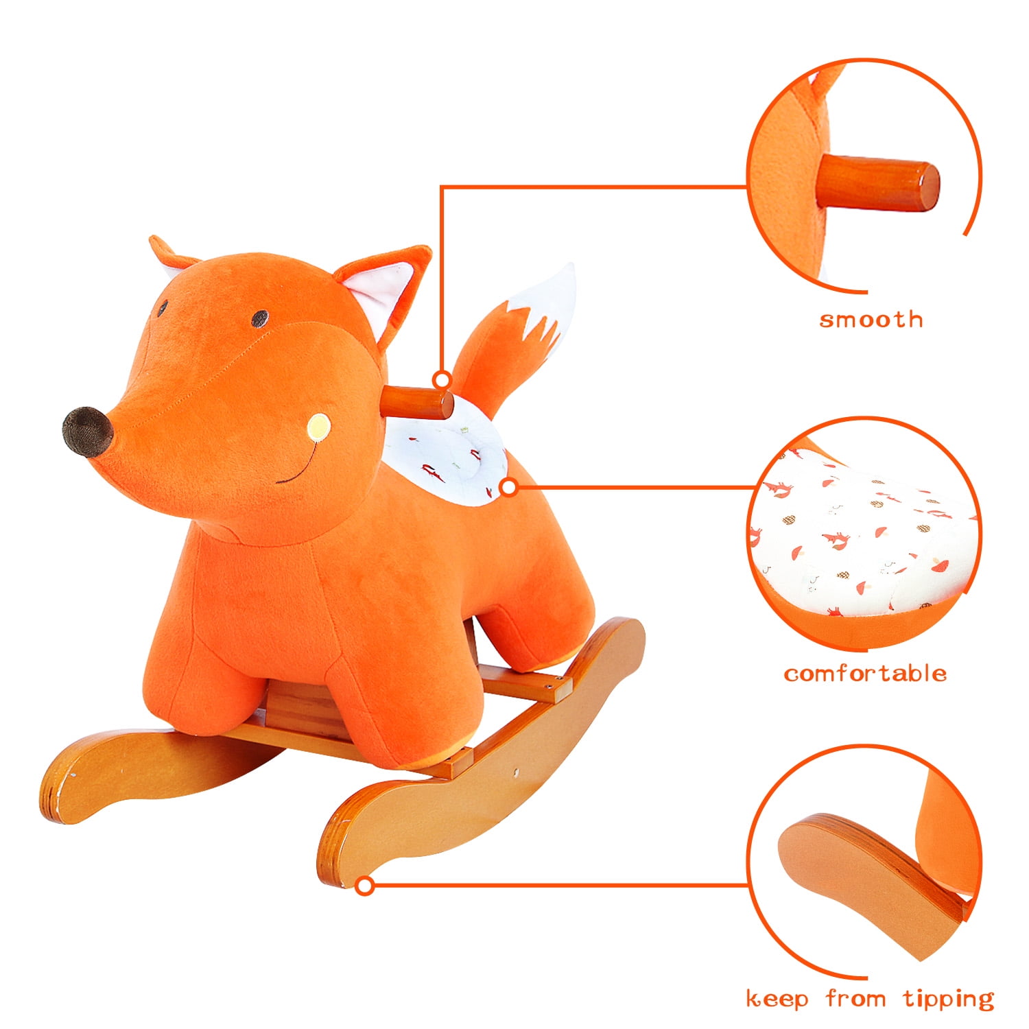 fox rocking horse