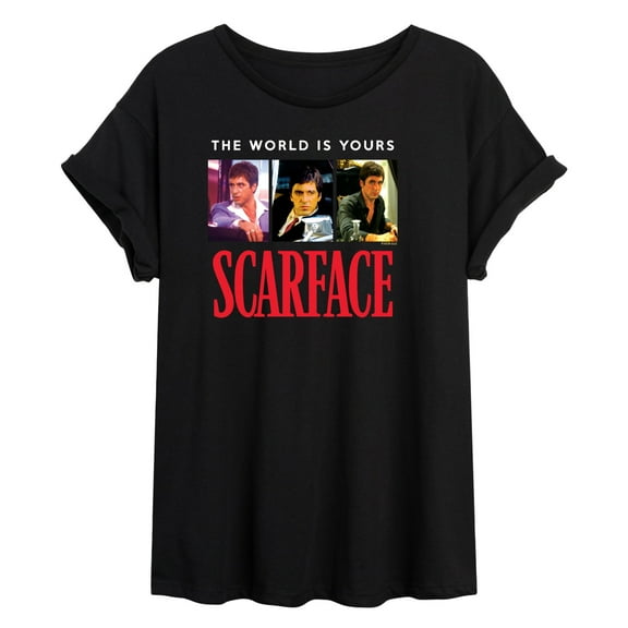 Scarface - The World Is Yours- Women's Oversized Graphic T-Shirt
