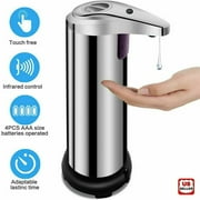 250ml linkpal Stainless Auto Handsfree Sensor Touchless Soap Dispenser Kitchen Bathroom