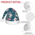 thumbnail image 4 of Balery Lilies Flowers Pattern Santa Hat Christmas Hat Funny Christmas Hat Christmas Knitted Beanie Hat For Kids, 4 of 6