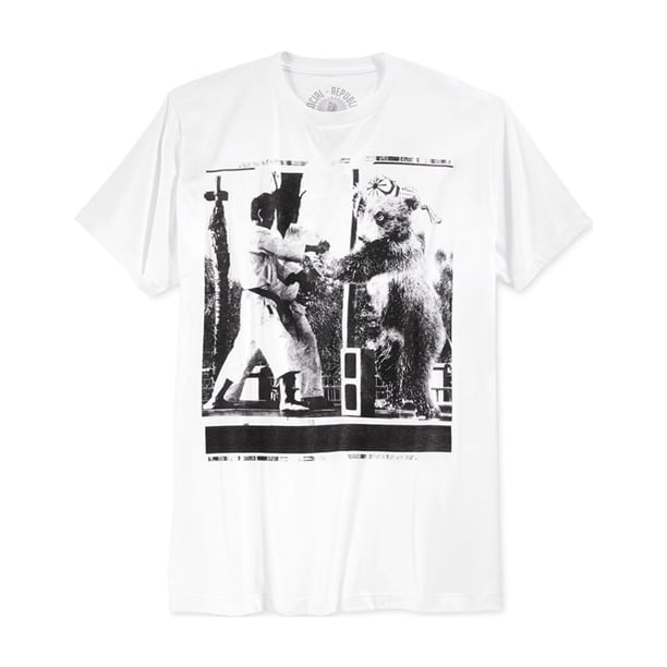Social Republic - Camiseta gráfica para hombre con diseño de grulla, color blanco, pequeña