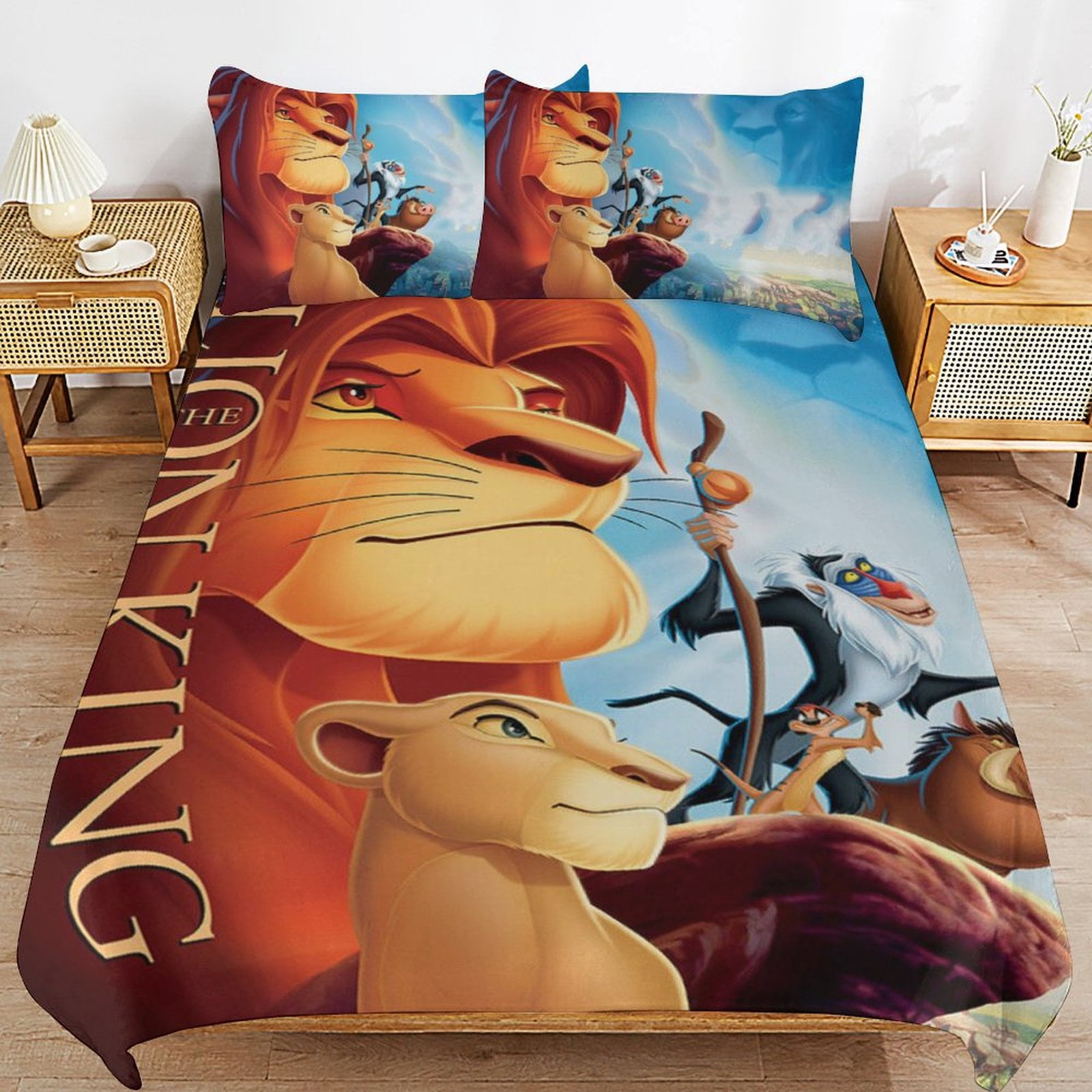 Disney Der König der Löwen Bettwäsche-Set für Kinder – Bettbezug 100x135 cm