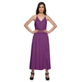 thumbnail image 1 of Moomaya WoMen's Solid Adjustable Spaghetti Strap Casual Dress With Side Slit, 1 of 6