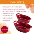 thumbnail image 2 of Rachael Ray Ceramics 2-Piece Oval Au Gratin Set, Red, 2 of 8