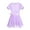 Lavender, variant on Alvivi Girls Team Basic Short Sleeve Gymnastic Leotard with Chiffon Wrap Skirt Ballet Dance Dress Ballroom Dancing Outfit Orange Pink 8-10