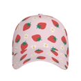 thumbnail image 2 of Daiia Strawberry Floral print Baseball Cap Men Women Golf Dad Hat Adjustable Original Classic Low Profile Hat Unconstructed Plain Cap, 2 of 9