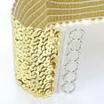 thumbnail image 7 of jangslng Women's Cool Punk Sparkling Sequins Elastic Stretch Wide Waistband Waist Belt, 7 of 7