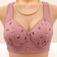 thumbnail image 4 of Lixiuxyad Full Coverage Bra For With Superior Support And Comfort All Day Wireless T Shirt Bra Seamless Underwear For Plus Bust,Bras for Women Pink 48, 4 of 4