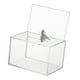 thumbnail image 2 of Caja de sugerencias, caja de donación acrílica con cerradura, transparente, soporte de letrero para colección de donaciones escolares, boleto de, 2 of 8
