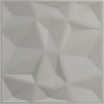 thumbnail image 5 of Ekena Millwork 19 5/8"W x 19 5/8"H Niobe EnduraWall Decorative 3D Wall Panel, UltraCover Satin Blossom White (Covers 2.67 Sq. Ft.), 5 of 6
