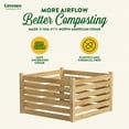 thumbnail image 6 of Greenes Fence 309.17 gal. Beige Wood and Cedar Multi-Stage Composting Bin, 6 of 8