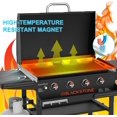 thumbnail image 7 of Wind Guards for Blackstone 36 Inch Griddle, Grill Accessories for Blackstone 36", Stainless Steel Magnetic Wind Screen for Holding Heat, Hood and Rear Grease Cup, Heat Shield for Side Table, 7 of 7