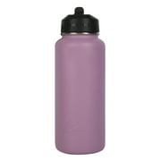 Ozark Trail 32 oz Stainless Steel Insulated Flip-Straw Water Bottle, Lilac