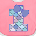 thumbnail image 4 of Inktastic 1st Birthday Mermaid 1 Year Old Girls Baby Bib, 4 of 4