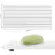 thumbnail image 2 of Paquete de 2 bandejas de piedra absorbente de agua para fregadero, bandeja de sec rápido de piedra, alfombrilla de diatomita absorbente de agua Elegnat para encimera de cocina y baño (blanco), 2 of 3