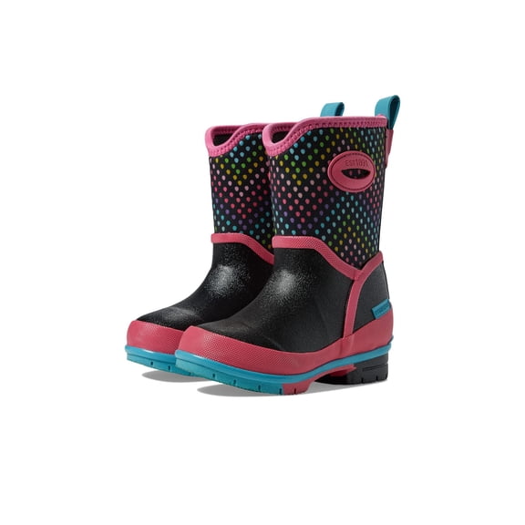 Western Chief Girl's Cold Rated Neoprene Boots (Toddler/Little Kid/Big Kid) Rainbow Wave 5 Big Kid M