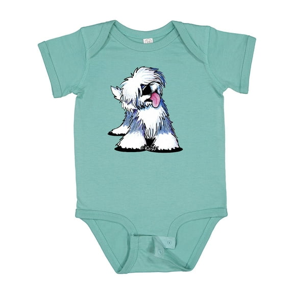 Inktastic Old English Sheepdog Boys or Girls Baby Bodysuit