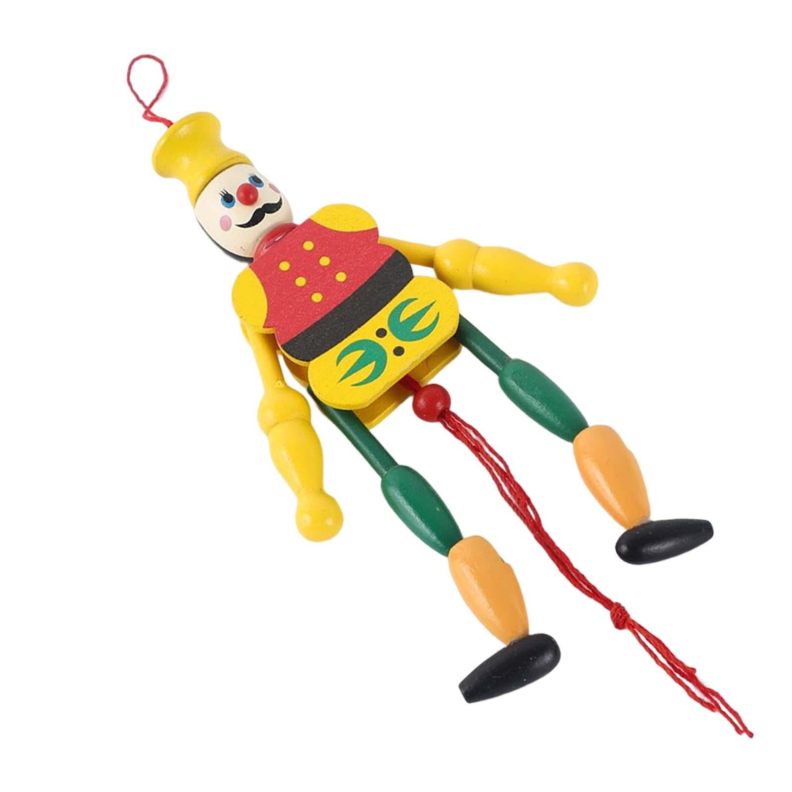Funny Wooden Dolls Toy Interactive Puppets Dolls Hand Puppet