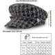thumbnail image 5 of 1 Pice Bret Casquette Femme Mode (m, 56-58cm), Noir Chapeaux Dcontracte Rtro Lgant Chapeau Visire Casquette D'hiver Pour Dame, 5 of 5