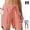 Coral, variant on Women's Active 7 Inseam Athletic Long Running High Waistband Shorts,Fast-Drying Lightweight Drawstring Shorts with Pocket