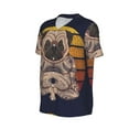 thumbnail image 2 of Haiem Hip Hop Hipster Baseball Jersey Button Down Shirts Sports Uniforms Men Women Jersey(Pug dog Yoga,Large), 2 of 9