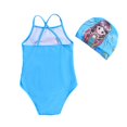thumbnail image 3 of GYRATEDREAM Girls Swimsuits One-Piece Bathing Suits Kids Sport Athletic Swimsuit Beach Swimwear with Cap, 3 of 7