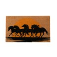 thumbnail image 1 of Coir Door Mat Horses Running In The Sunset, 1 of 3