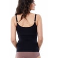 thumbnail image 4 of Ingrid & Isabel Basics Crossover Maternity & Nursing Cami, Seamless Support Tank, Black, 4 of 5