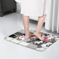 thumbnail image 4 of Pioneer Flower Floral Print Flannel Non Slip Door Rugs,Washable Door Mats Indoor,Decorative Door Mats,Dirt-Resistant and Absorbent Doormat for Entrance,Bedroom,Kitchen,Bathroom,23.5"x16", 4 of 5