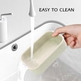 thumbnail image 6 of IGETTOCO Enhanced Leakproof Silicone Travel Shampoo bar Holder Shampoo and Conditioner Bar Container Soap Box for Handmade Soap Shatterproof Soap Holder for Save Soap (Clear&Violet), 6 of 8