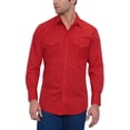 thumbnail image 3 of ELY CATTLEMAN Mens Long Sleeve Solid Western Shirt, 3 of 4