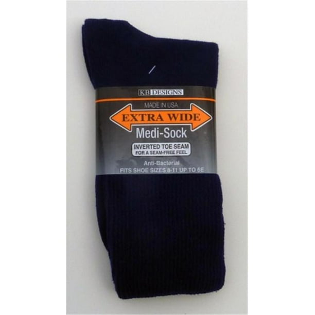 Extra Wide Sock Société #5850 Navy Extra Wide Medi Chaussette - Pack de 3